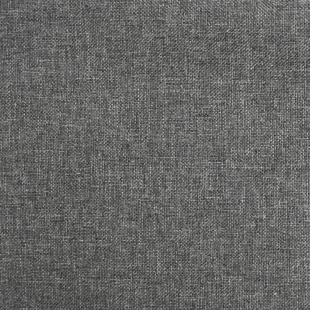 vidaXL Silla mecedora de tela gris oscura