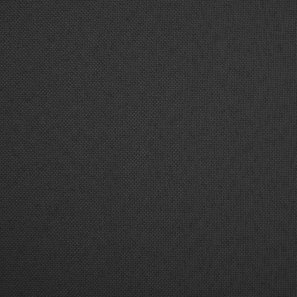 vidaXL Taburete con almacenaje plegable lino sintético negro
