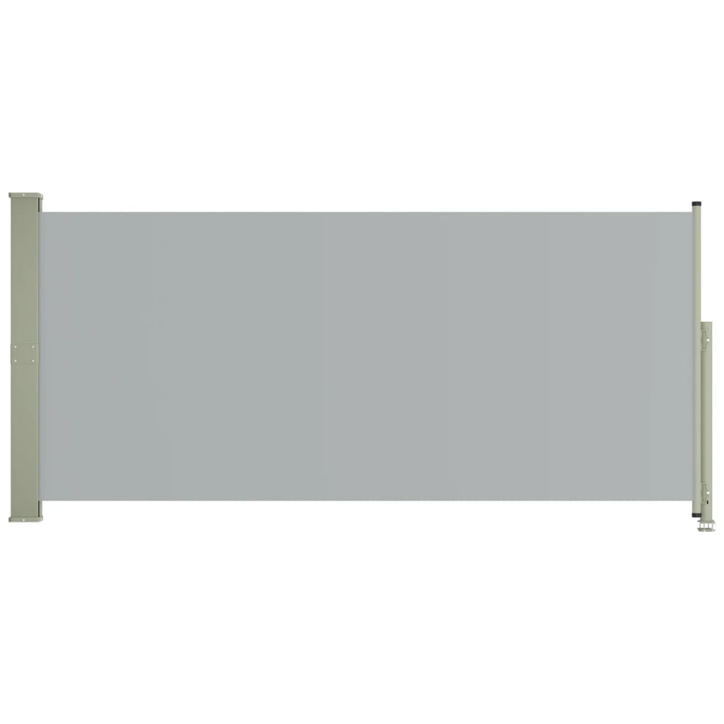 vidaXL Toldo lateral retráctil de jardín gris 140x300 cm