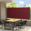 vidaXL Toldo lateral retráctil de jardín rojo 140x300 cm