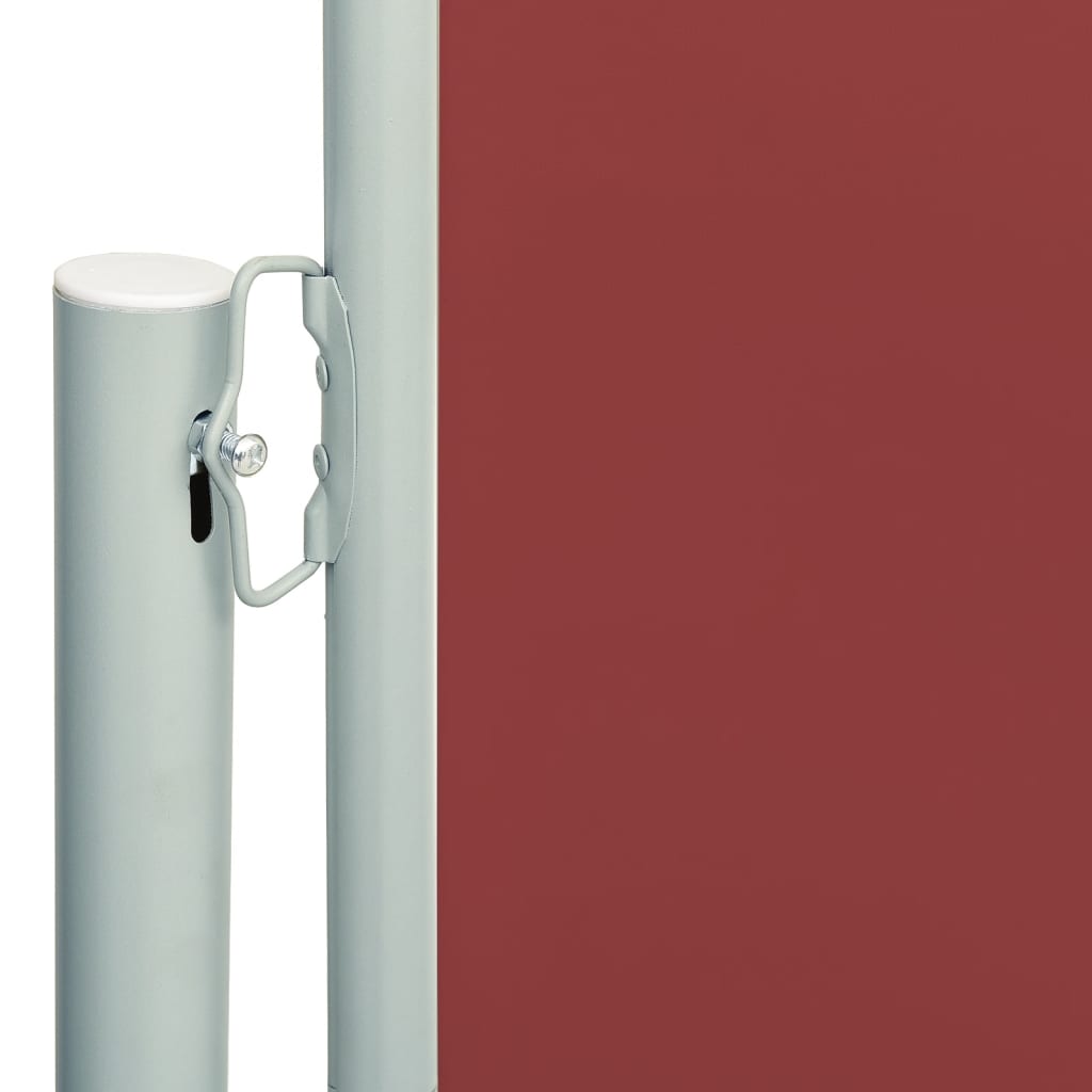 vidaXL Toldo lateral retráctil de jardín rojo 117x300 cm