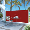 vidaXL Toldo lateral retráctil de jardín rojo 140x300 cm