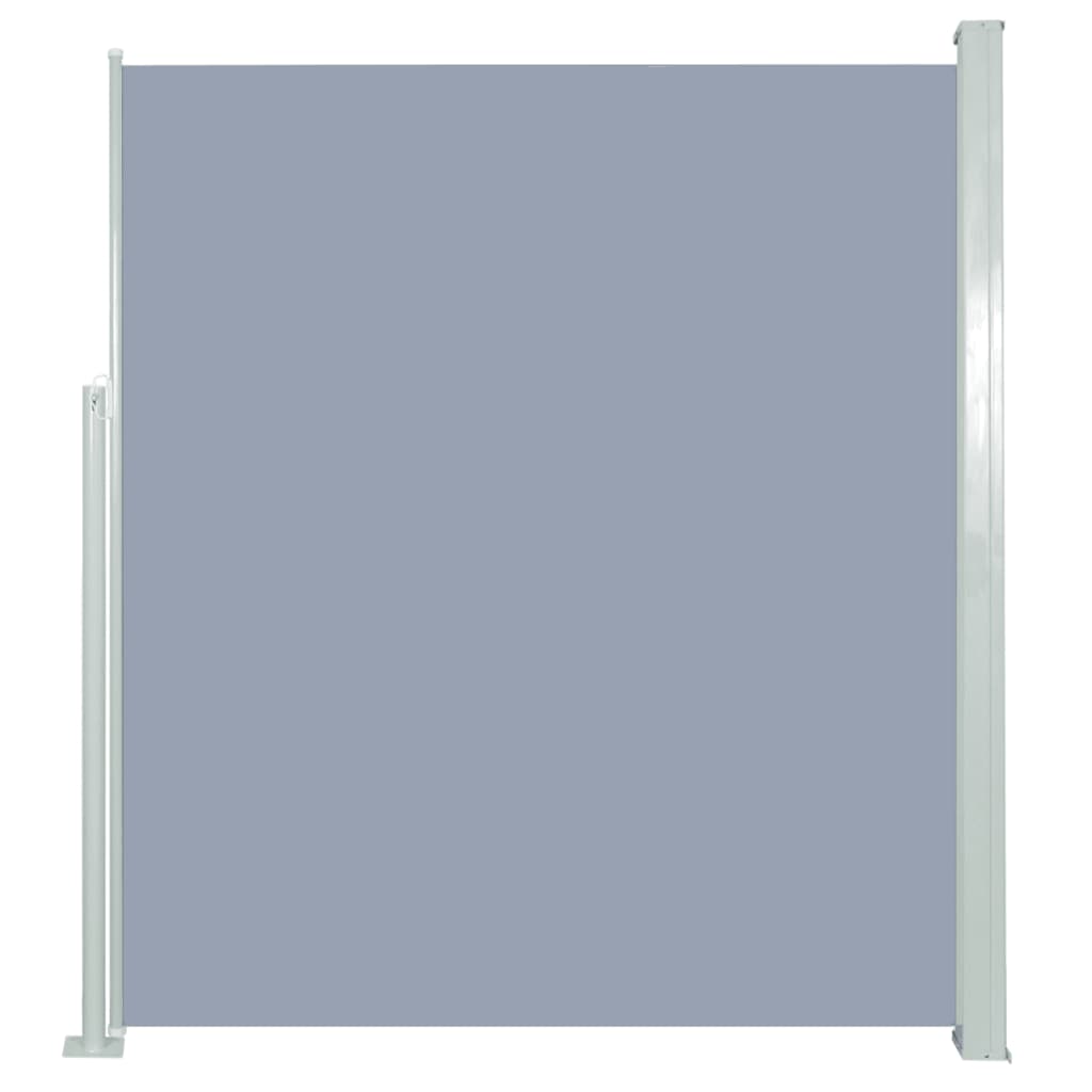 vidaXL Toldo lateral retráctil de jardín gris160x300 cm