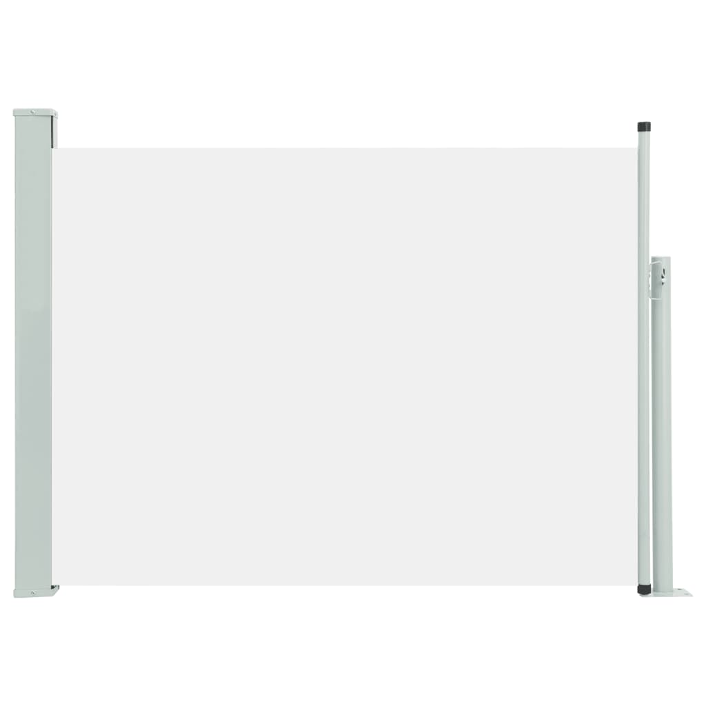 vidaXL Toldo lateral retráctil para patio crema 117x500 cm