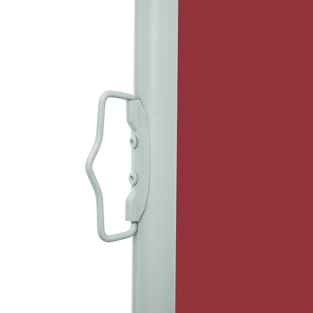 vidaXL Toldo lateral retráctil para patio rojo 140x500 cm