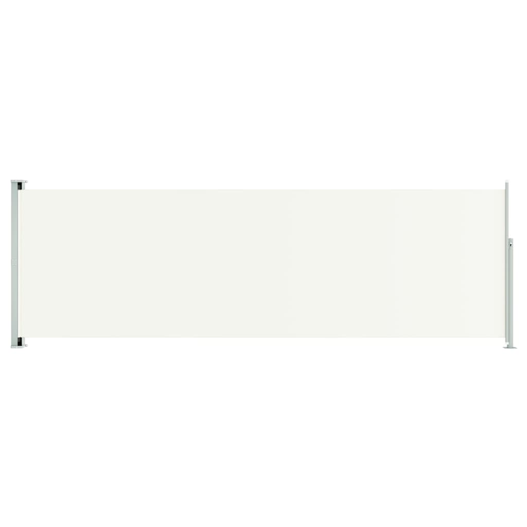 vidaXL Toldo lateral retráctil para patio crema 200x600 cm