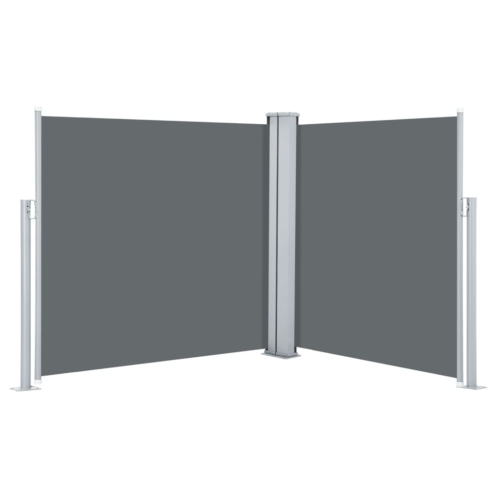 vidaXL Toldo lateral retráctil gris antracita 117x600 cm