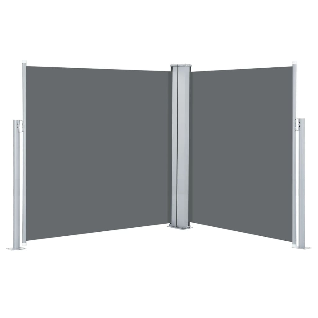 vidaXL Toldo lateral retráctil gris antracita 140x600 cm