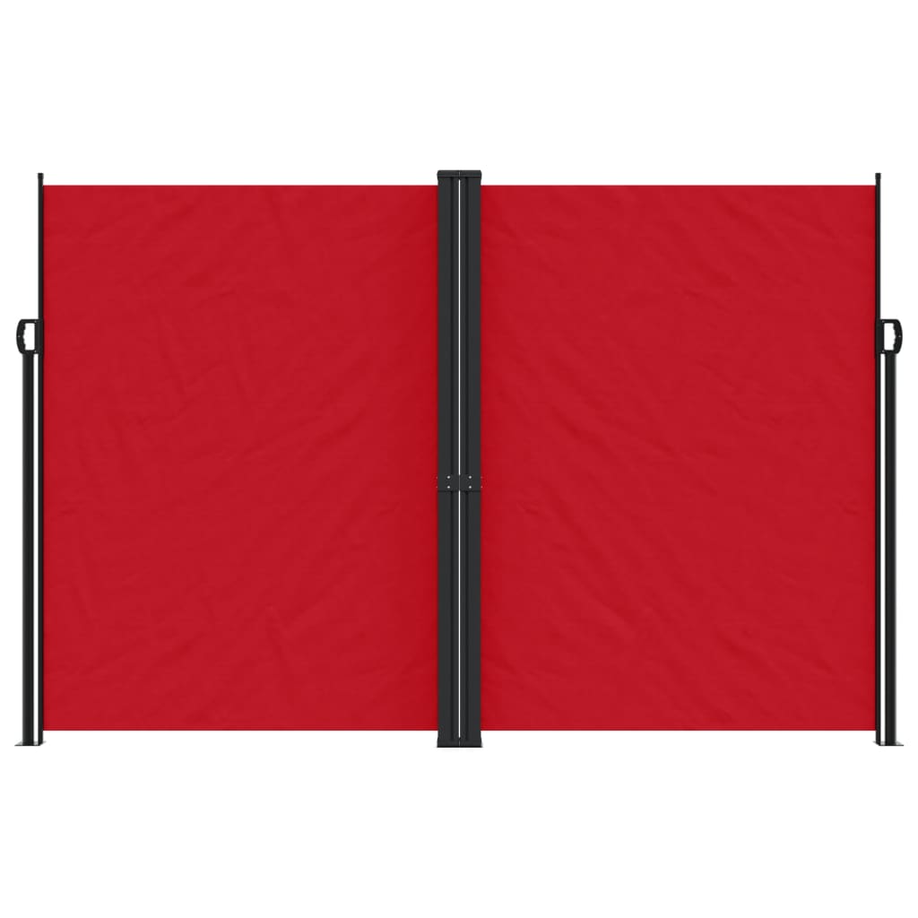 vidaXL Toldo lateral retráctil rojo 220x1200 cm