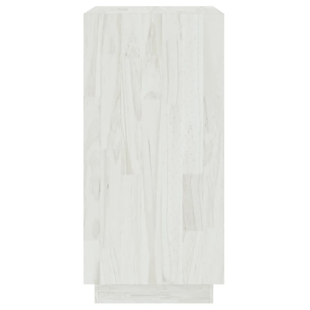 Estantería madera maciza de pino vidaXL blanca 40x35x71 cm