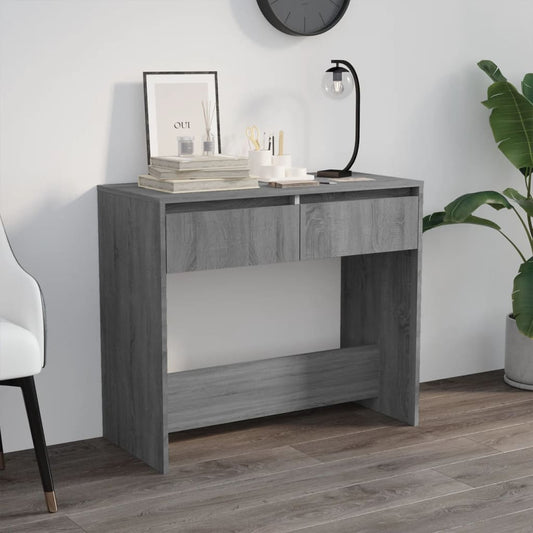 vidaXL Mesa consola madera de ingeniería gris Sonoma 89x41x76,5 cm