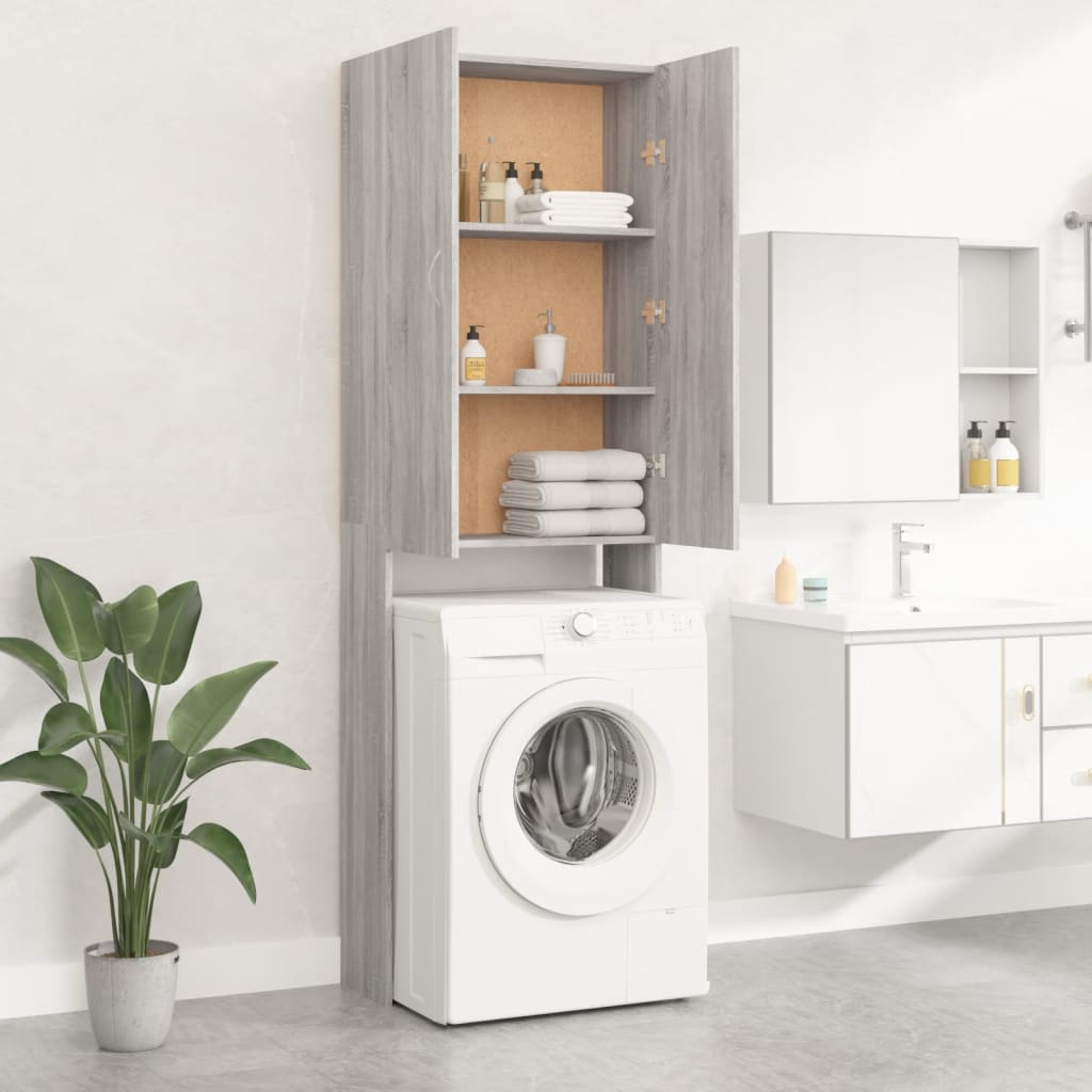 vidaXL Mueble para lavadora madera de ingeniería blanco – Bechester
