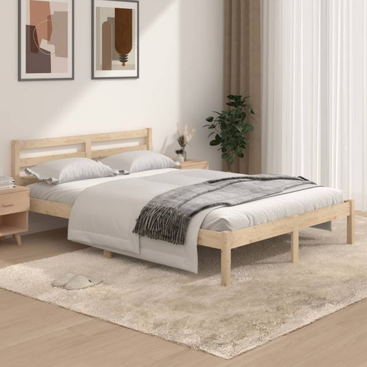 vidaXL Estructura de cama doble sin colchón 135x190 cm