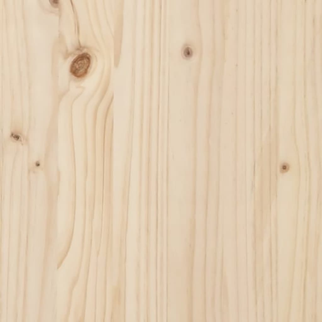 vidaXL Mesita de noche madera maciza de pino 60x34x51 cm