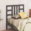 vidaXL Cabecero de cama madera maciza de pino gris 106x4x100 cm