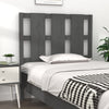 vidaXL Cabecero de cama madera maciza de pino gris 95,5x4x100 cm