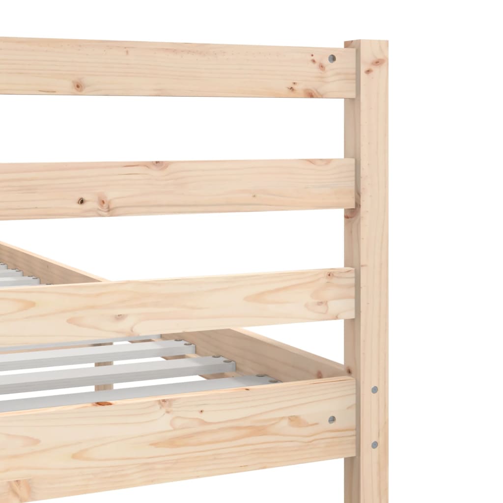 vidaXL Estructura de cama sin colchón madera maciza 90x200 cm