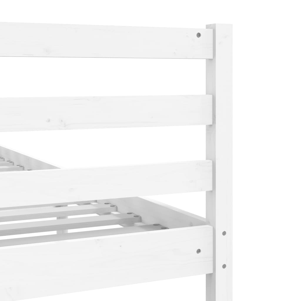 vidaXL Estructura de cama madera maciza blanco 200x200 cm