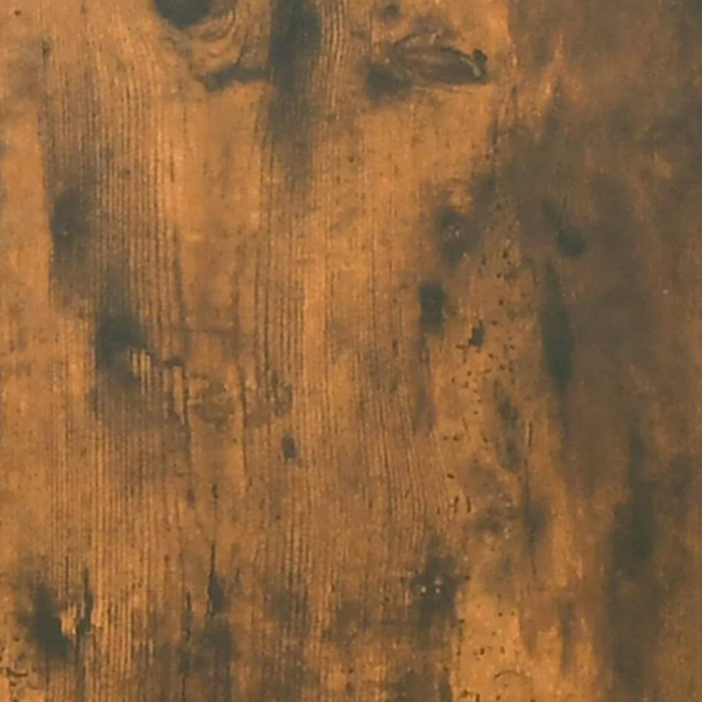 vidaXL Escritorio madera contrachapada roble ahumado 100x50x76 cm
