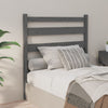 vidaXL Cabecero de cama madera maciza de pino gris 106x4x100 cm