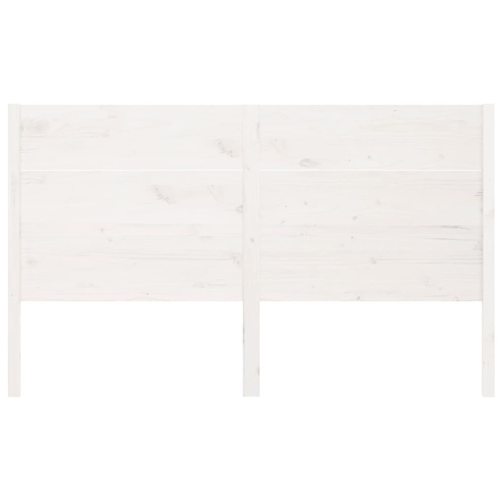 vidaXL Cabecero madera maciza de pino blanco 206x4x100 cm