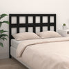 vidaXL Cabecero de cama madera maciza de pino negro 205,5x4x100 cm