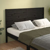vidaXL Cabecero de cama madera maciza de pino negro 146x4x100 cm