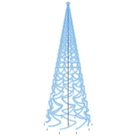 vidaXL Árbol de Navidad con pincho 3000 LED azul 800 cm