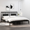 vidaXL Estructura de cama de madera maciza de pino negro 200x200 cm