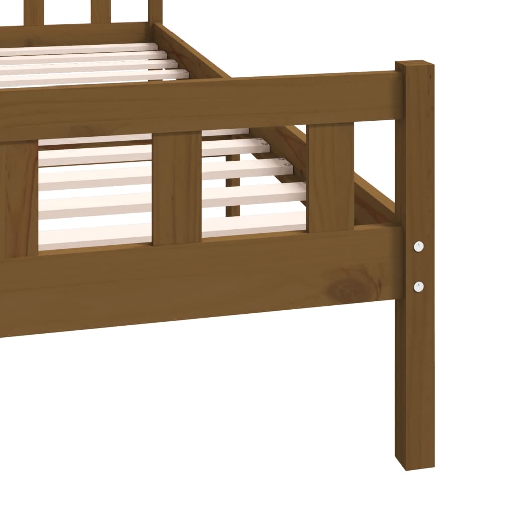 vidaXL Estructura cama madera maciza Super King marrón miel 180x200 cm