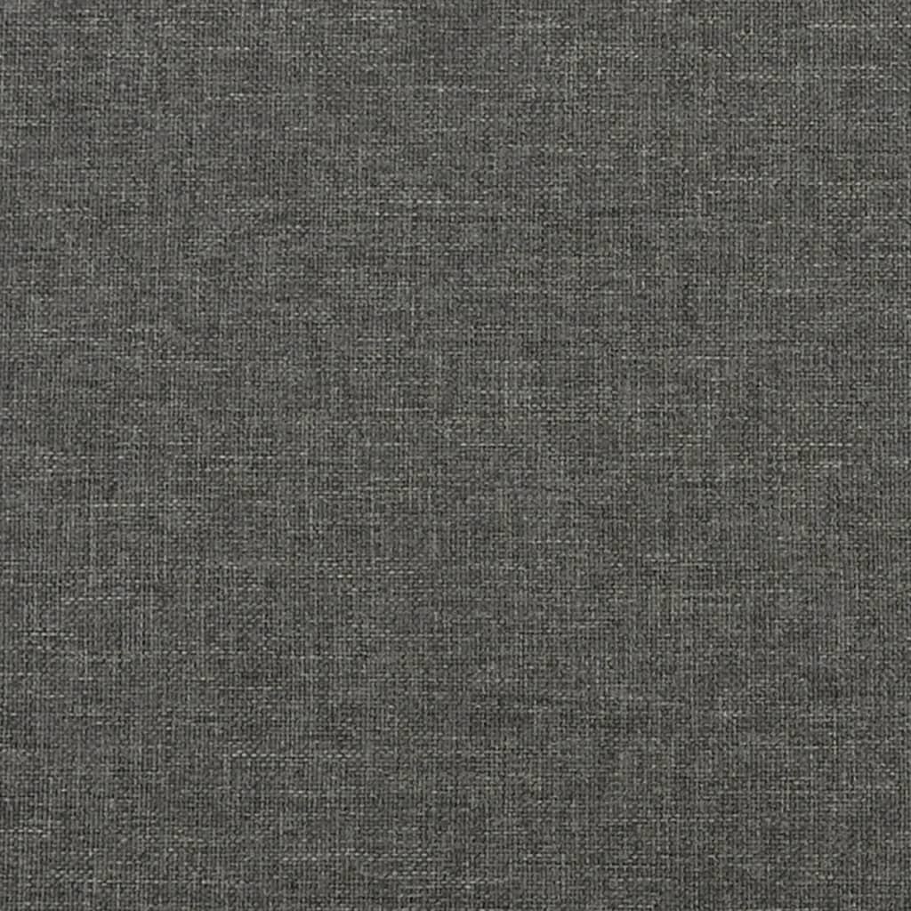 vidaXL Colchón de muelles ensacados tela gris oscuro 90x190x20 cm