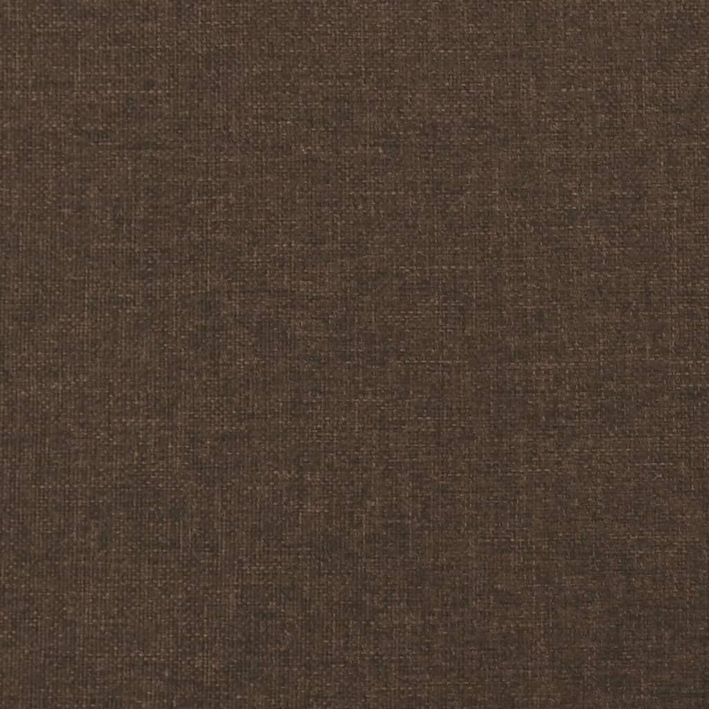 vidaXL Colchón de muelles ensacados tela marrón oscuro 100x200x20 cm