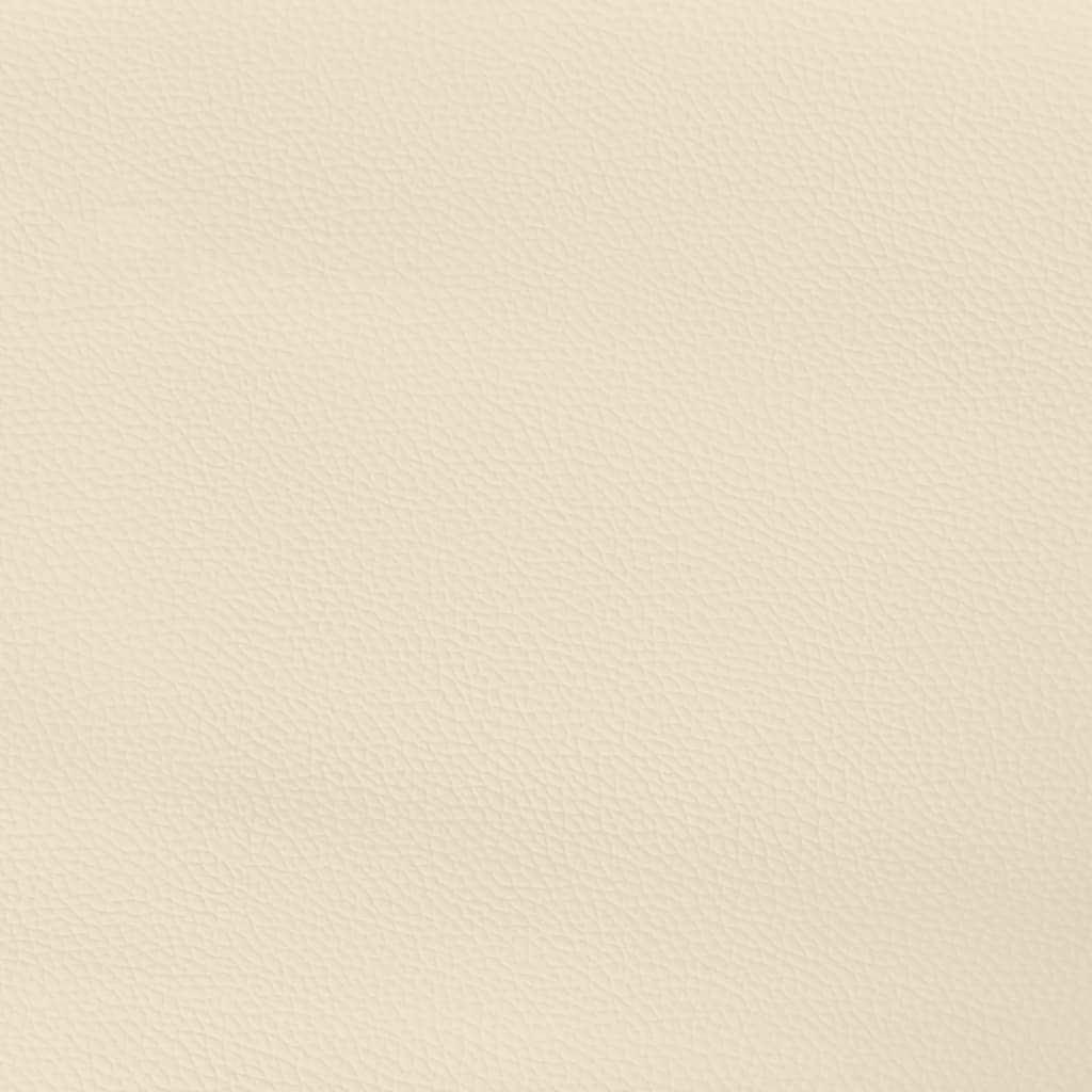 vidaXL Colchón de muelles ensacados cuero sintético crema 160x200x20cm