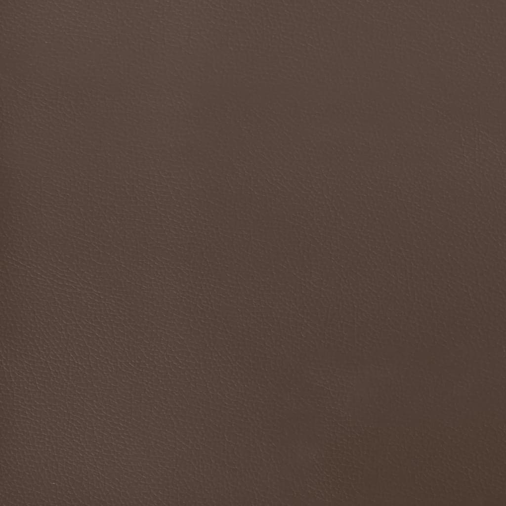vidaXL Estructura de cama cabecero cuero sintético marrón 200x200 cm