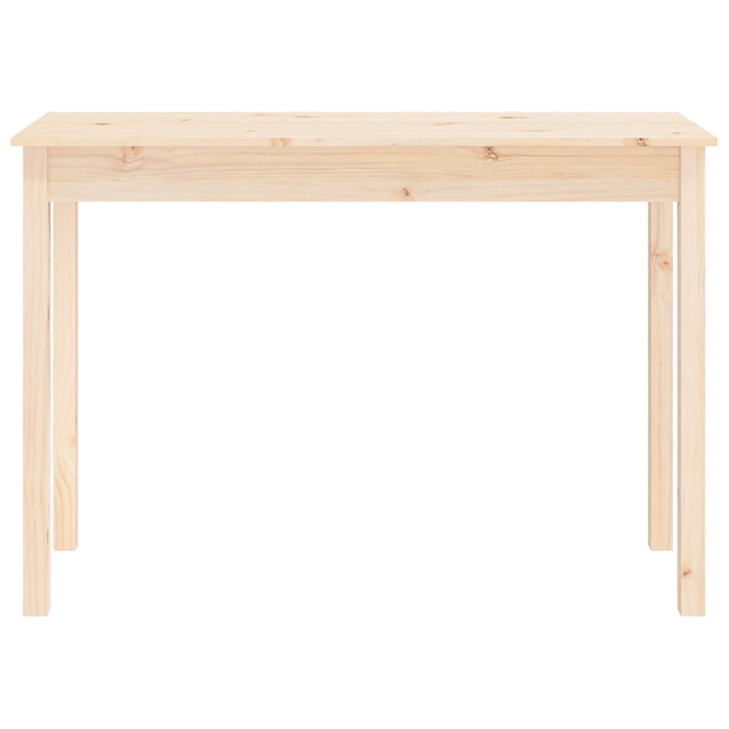 vidaXL Mesa consola madera maciza de pino 110x40x75 cm