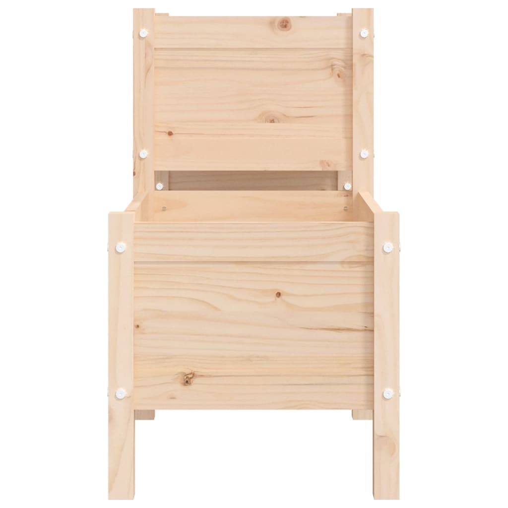 vidaXL Jardinera de madera de pino maciza 178,5x44x75 cm