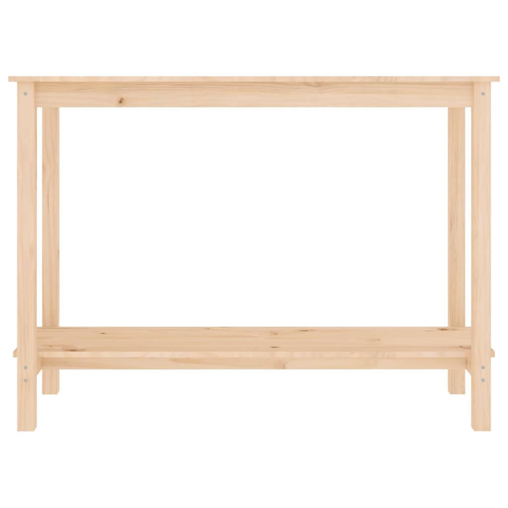 vidaXL Mesa consola madera maciza de pino 110x40x80 cm