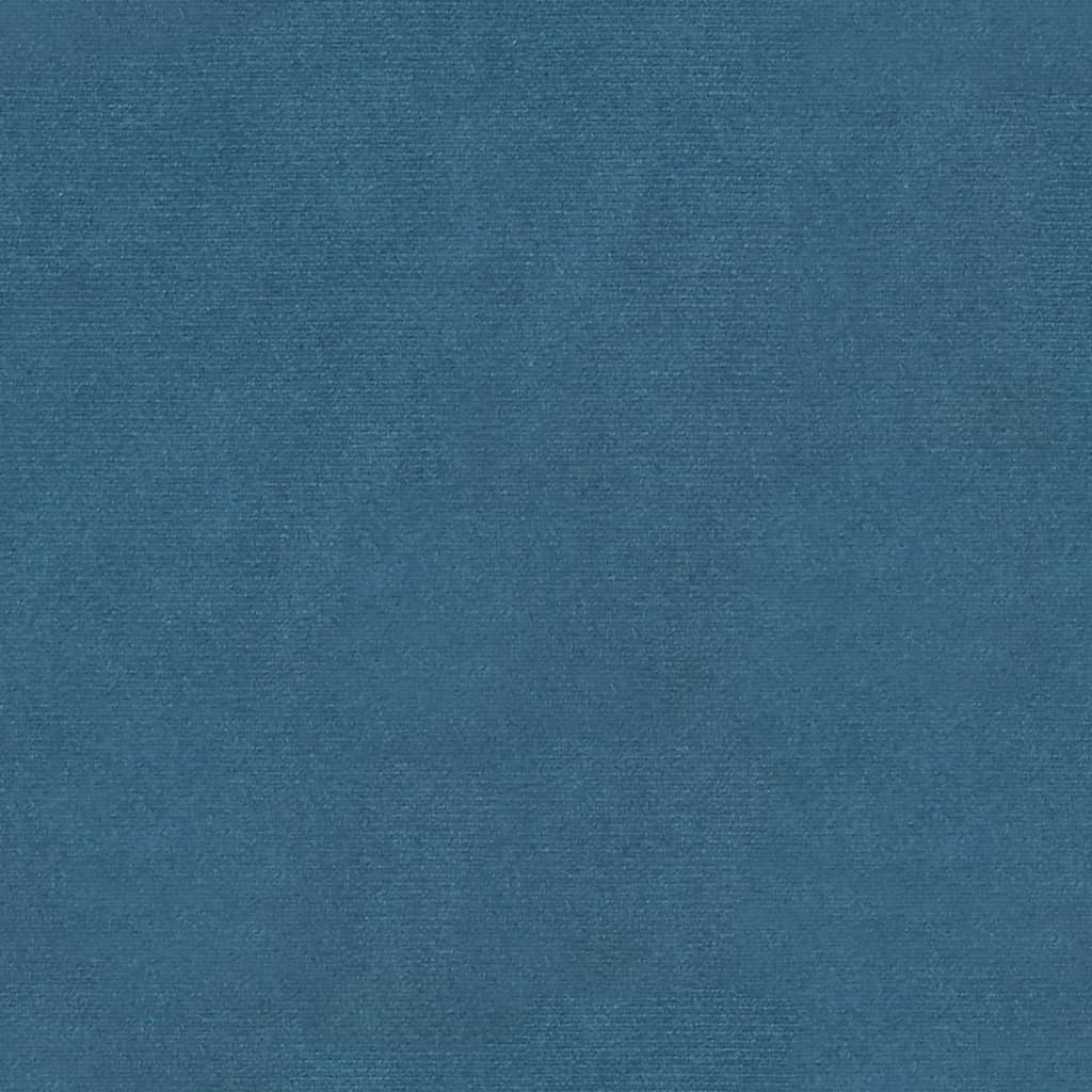 vidaXL Banco de terciopelo azul 110x40x70 cm