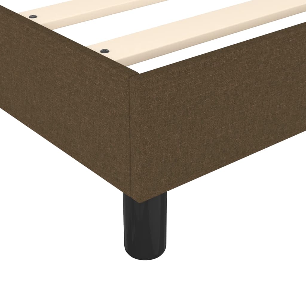 vidaXL Estructura de cama box spring tela marrón 90x200 cm
