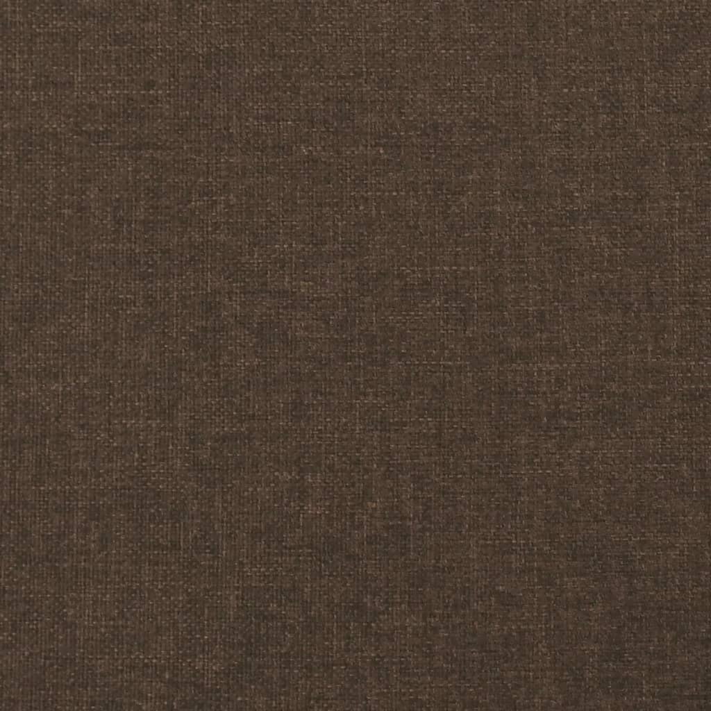 vidaXL Estructura de cama box spring tela marrón oscuro 80x200 cm