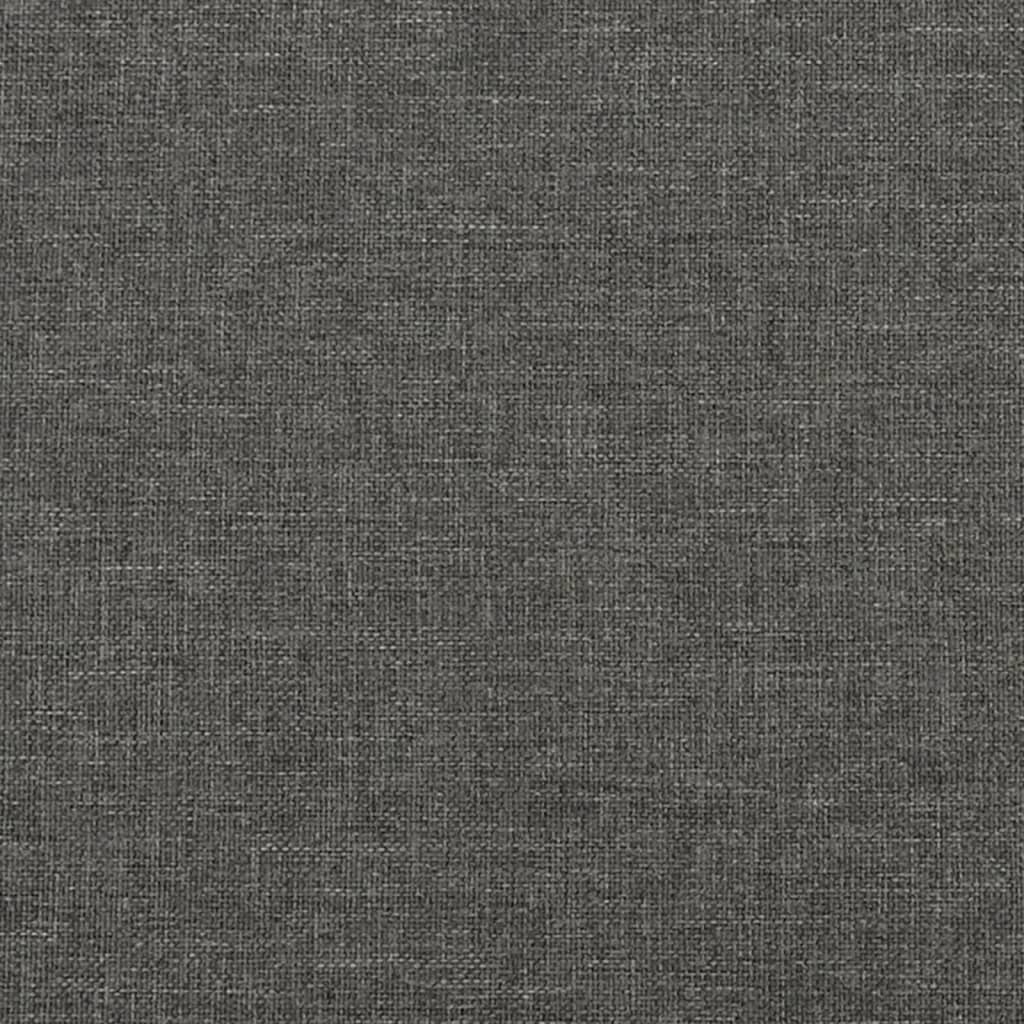 vidaXL Estructura de cama box spring tela gris oscuro 100x200 cm