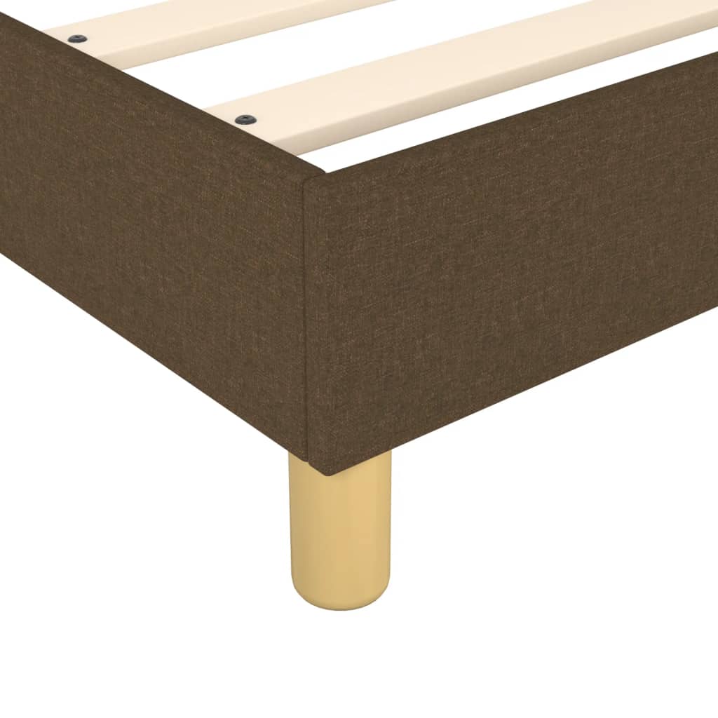 vidaXL Estructura de cama box spring tela marrón 140x190 cm