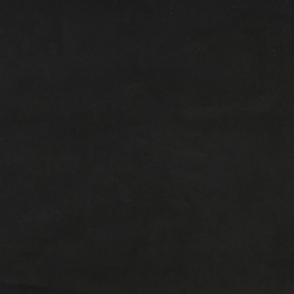 vidaXL Estructura de cama box spring terciopelo negro 200x200 cm