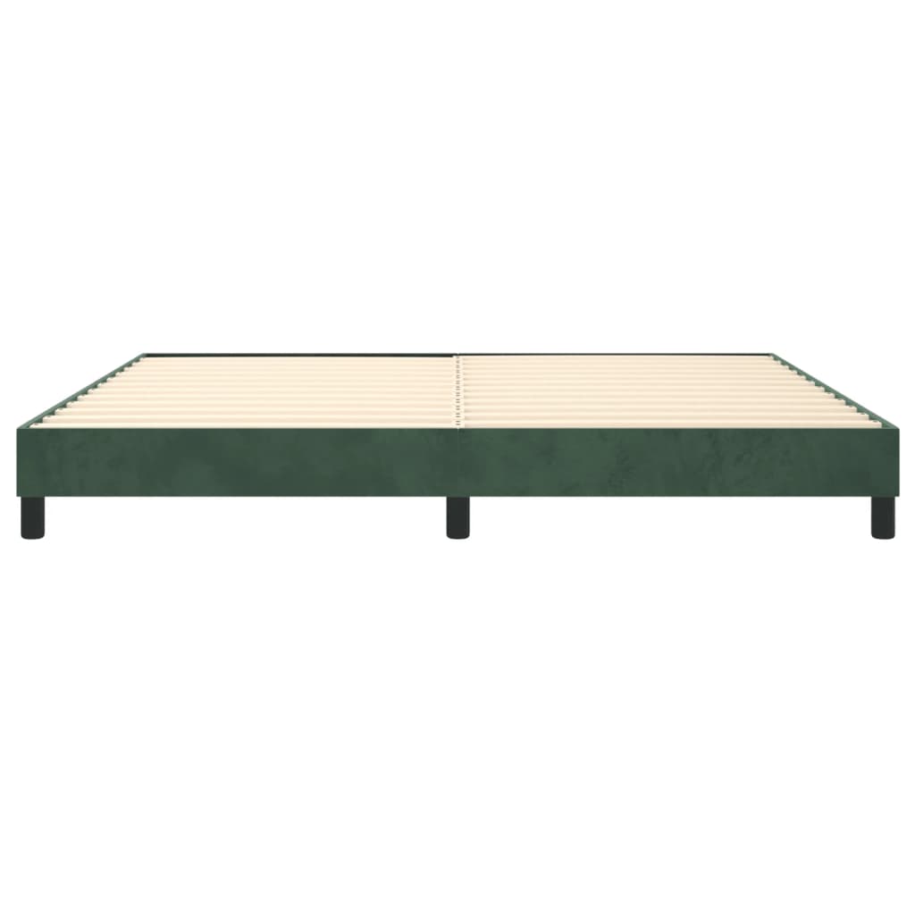 vidaXL Estructura de cama de terciopelo verde 200x200 cm