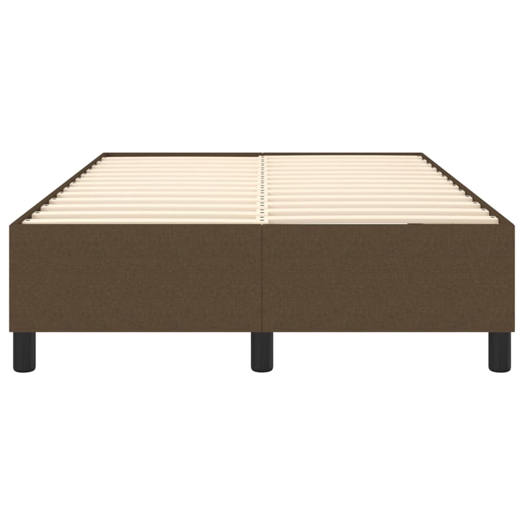 vidaXL Estructura de cama box spring tela marrón 120x200 cm