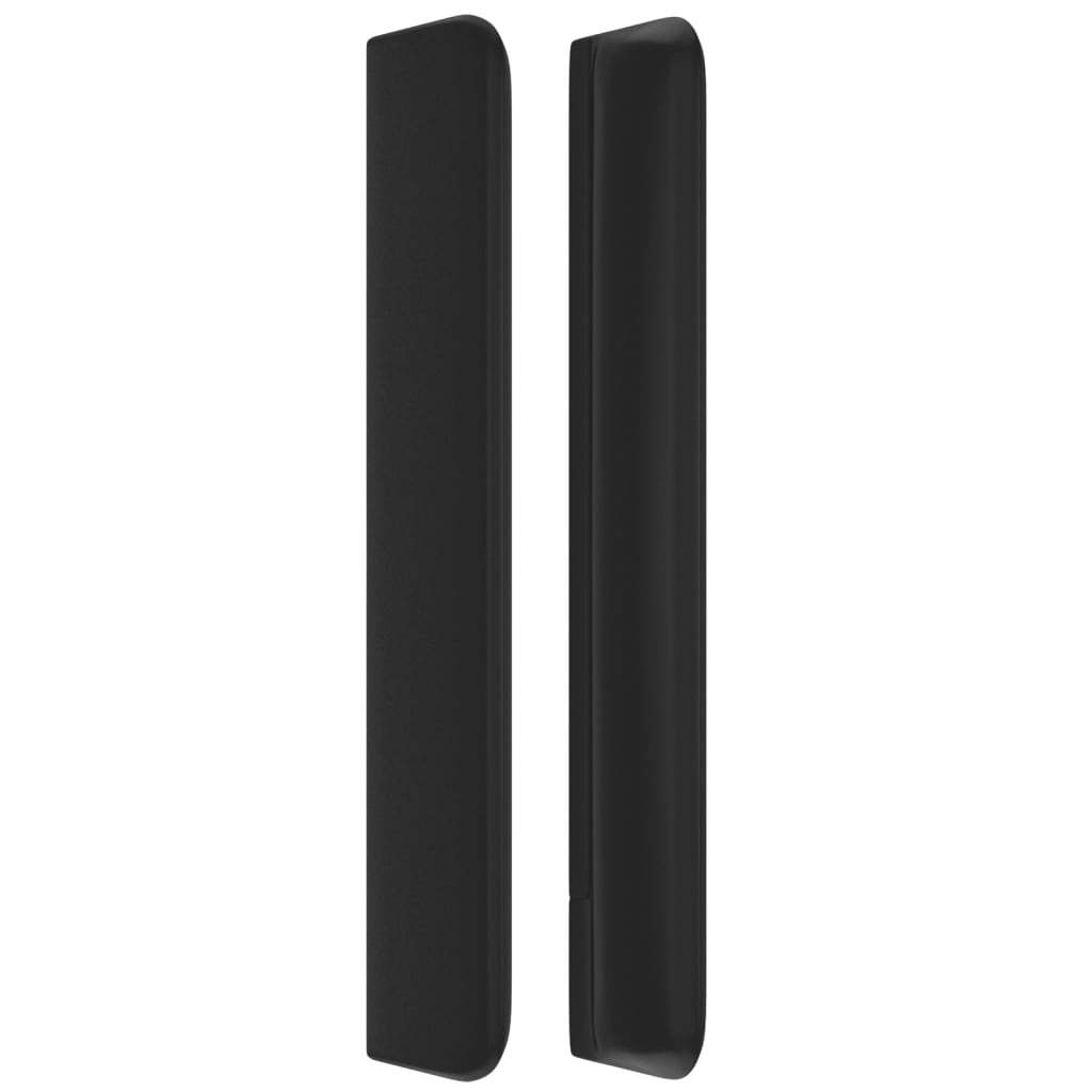 vidaXL Cabecero con orejas de cuero sintético negro 147x16x118/128 cm