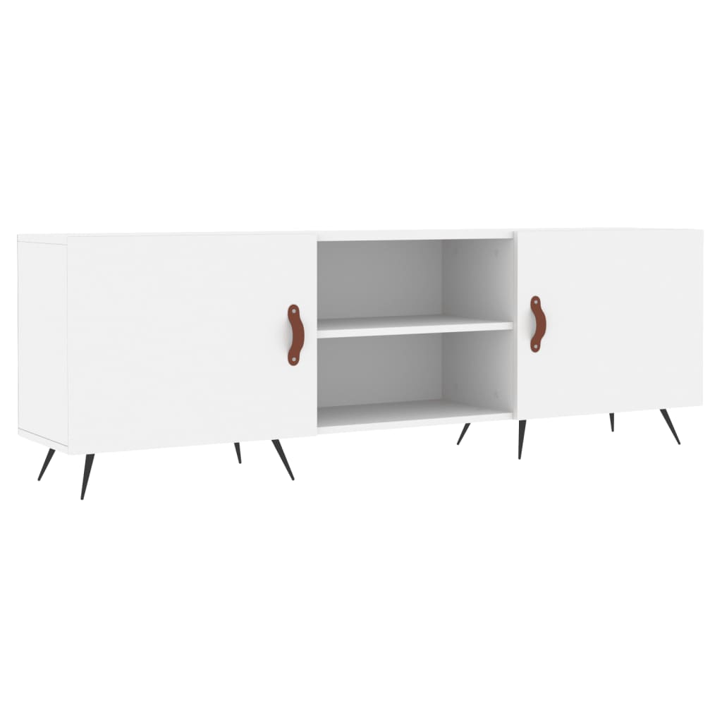 vidaXL Mueble para TV madera de ingeniería blanco 150x30x50 cm