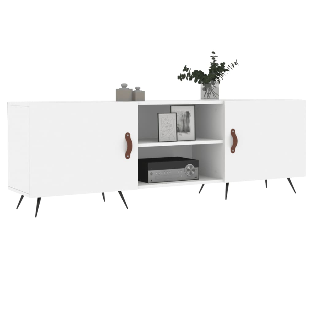 vidaXL Mueble para TV madera de ingeniería blanco 150x30x50 cm