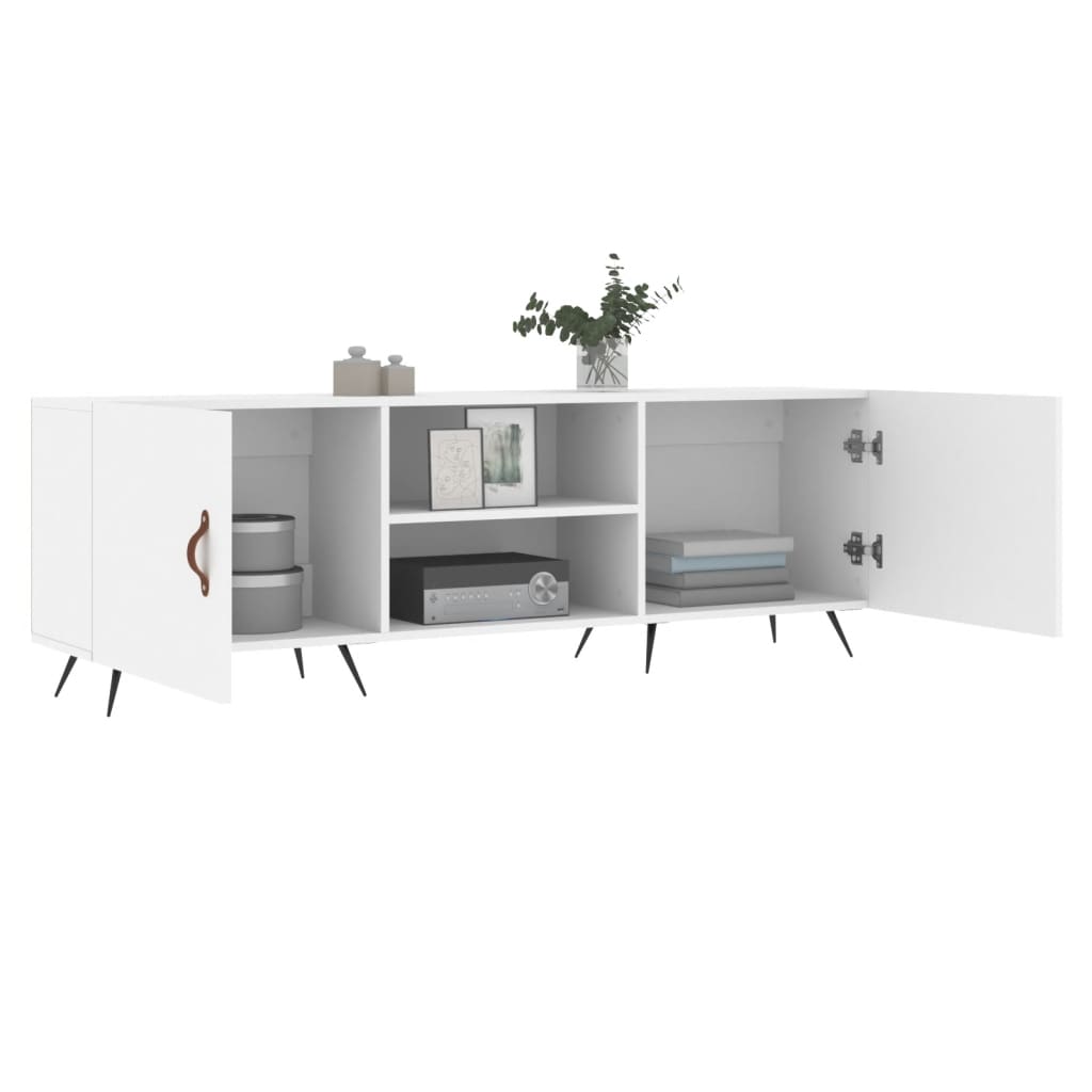 vidaXL Mueble para TV madera de ingeniería blanco 150x30x50 cm