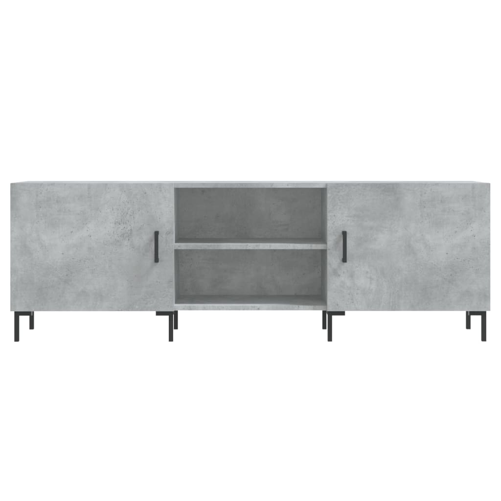 vidaXL Mueble de TV madera de ingeniería gris hormigón 150x30x50 cm